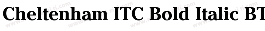 Cheltenham ITC Bold Italic BT字体转换